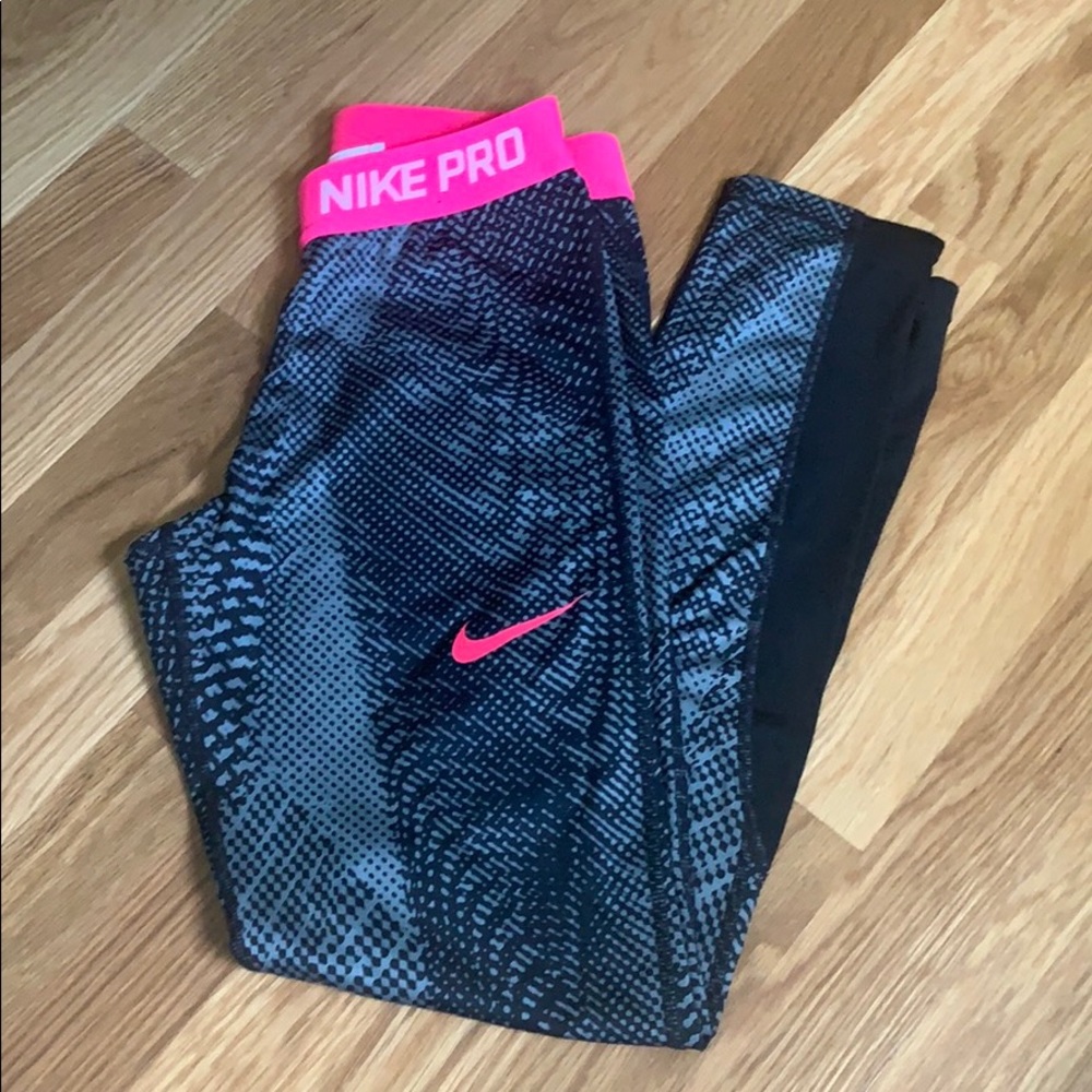 NIKE PRO Girls 7/8 Legging Pants sz XL